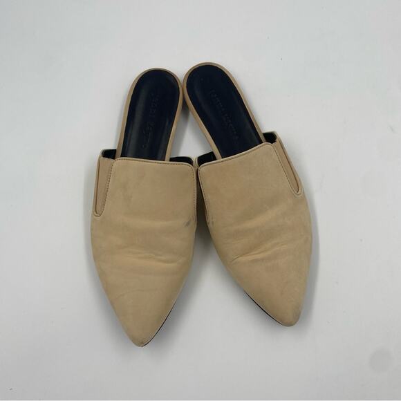 Jenni Kayne Oiled Leather Suede Natural Mules Women’s Slip On‎ 38 well loved - Picture 1 of 6